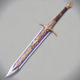 The Blade of the Dawn is a powerful sword with an elegant design, its blade shimmering with a mystical glow