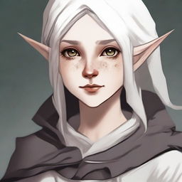 A young elf girl in rogue attire