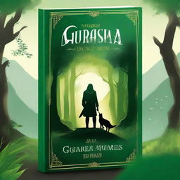 Create a book cover for a novel titled 'Guardião das Almas: Segredos de Jirisan'