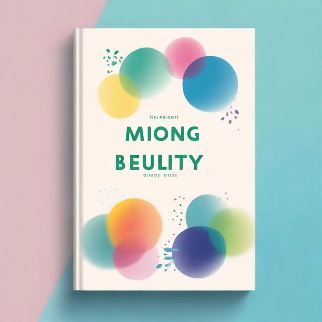 Create a colorful but calm book cover with a simple and beautiful design