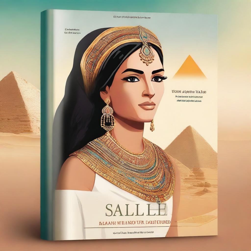 A book cover design featuring a strong, determined woman named Salma