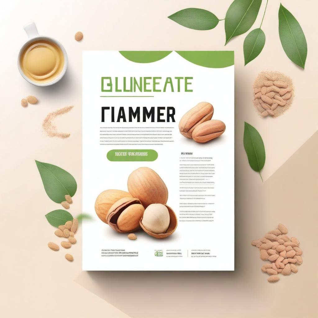 Design a professional and clean front page for a training manual titled 'A Three Day Hands on Training Program on Marker Assisted Selection for Improving Seed Oleic Acid Content in Groundnut'