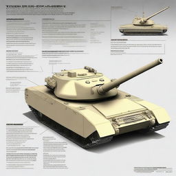 Design a modern tank destroyer with a fixed turret integrated into the hull