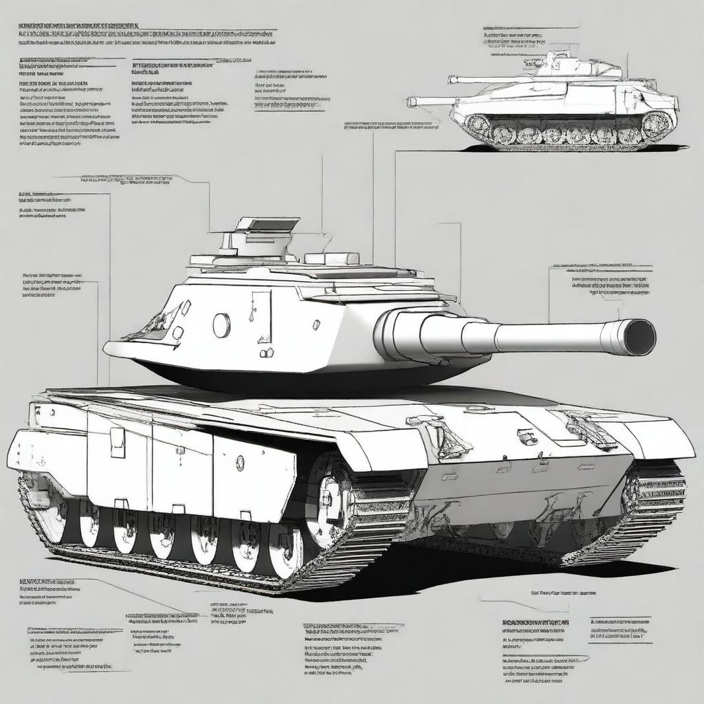 Design a modern tank destroyer with a fixed turret integrated into the hull