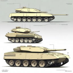 Design a modern tank destroyer with a fixed turret connected to the hull