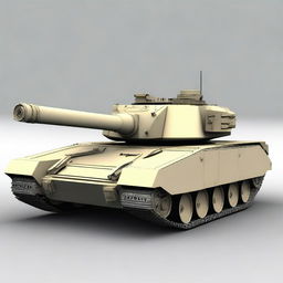 Design a modern tank destroyer with a fixed turret integrated into the hull