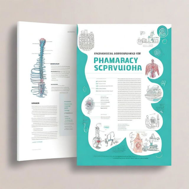 Create a book cover for a textbook titled 'Fundamentals of Human Physiology and Anatomy for Pharmacy and Paramedical Students: A Comprehensive Textbook'