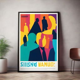 A vibrant and engaging poster for a short drama series set in an office