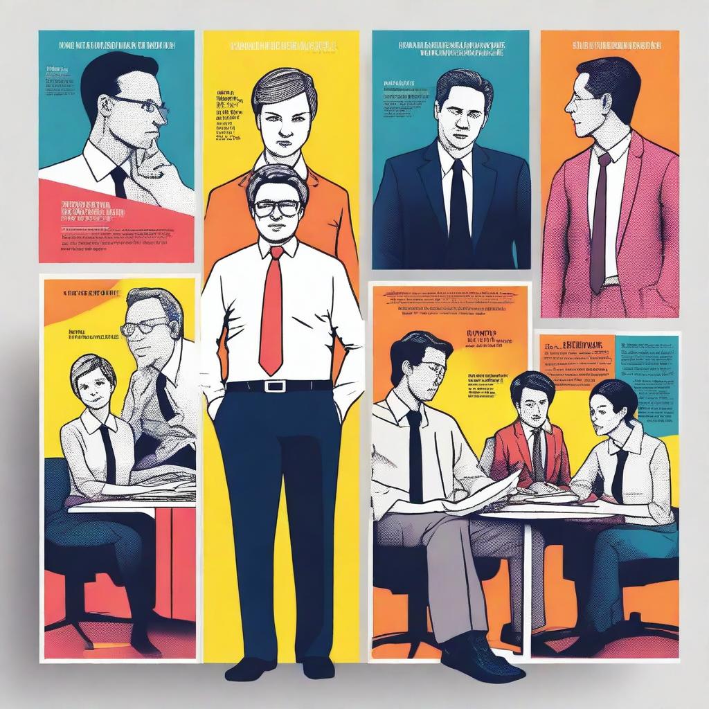 A vibrant and engaging poster for a short drama series set in an office