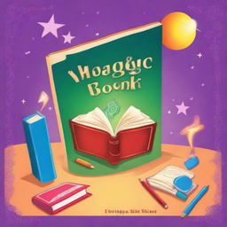 Design a book cover page with the following information: Title: 'A Magic Book For Class Nine Based on New Curriculum', Author: SH Monna, Contact: 01860568027, Publisher: Educare Tutorial Home