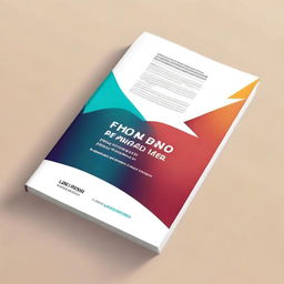 Design a generic book cover page that is visually appealing and professional