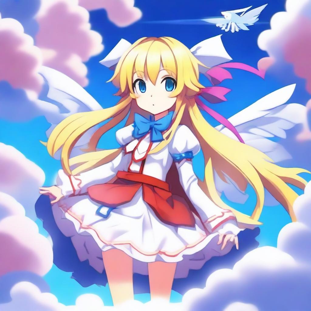 Create an image of Flonne, the character from the Disgaea series