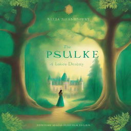 The cover of 'The Chronicles of Persulake: A Tale of Courage, Love, and Destiny' features a majestic and enchanted forest, with towering trees whose leaves shimmer in shades of emerald and gold