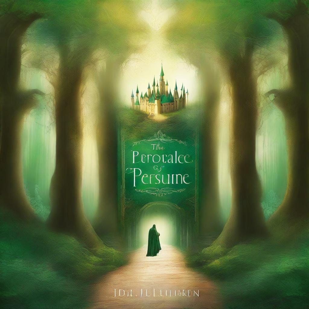 Create a fantasy book cover titled 'The Chronicles of Persulake' with the subtitle 'A Tale of Courage, Love, and Destiny' by author Minha