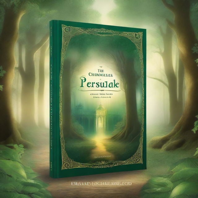 Create a fantasy book cover titled 'The Chronicles of Persulake' with the subtitle 'A Tale of Courage, Love, and Destiny' by author Minha