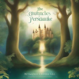 Create a fantasy book cover titled 'The Chronicles of Persulake' with the subtitle 'A Tale of Courage, Love, and Destiny' by author Minha