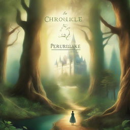 Create a fantasy book cover titled 'The Chronicles of Persulake' with the subtitle 'A Tale of Courage, Love, and Destiny' by author Minha