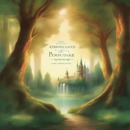 Create a fantasy book cover titled 'The Chronicles of Persulake' with the subtitle 'A Tale of Courage, Love, and Destiny' by author Minha