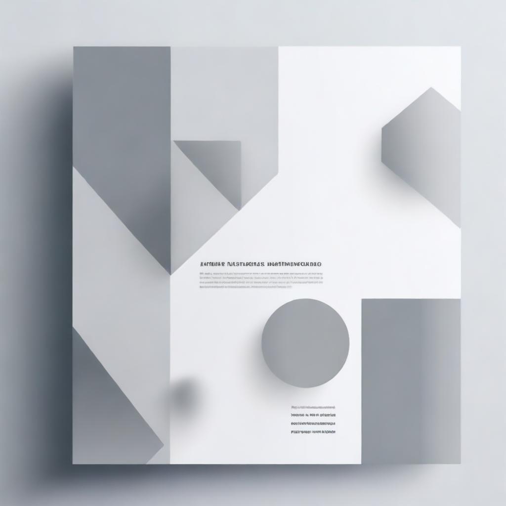 Create an image in grey tones that conveys a sense of professionalism, sophistication, and seriousness, suitable for an academic research report cover