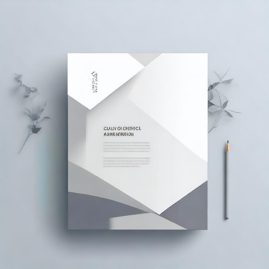 Create an image in grey tones that conveys a sense of professionalism, sophistication, and seriousness, suitable for an academic research report cover