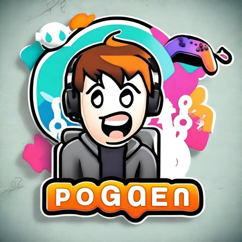 Create a quirky and fun profile image for a user named 'progamer_yt'