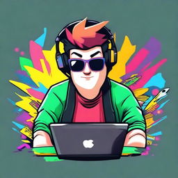 Create a quirky and fun profile image for a user named 'progamer_yt'