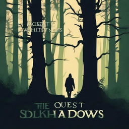 Create a book cover for a book titled 'The Quest of Shadows'