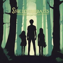 Create a book cover for an adventure book titled 'The Quest of Shadows'