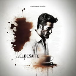 A realistic movie poster for a short film titled "El Desastre del café