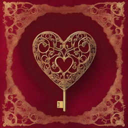 The cover features a stunning velvet red background, evoking a sense of luxury, passion, and mystery