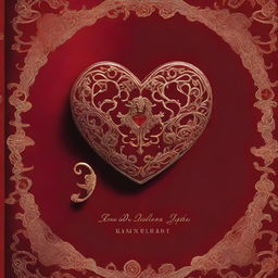 The cover features a stunning velvet red background, evoking a sense of luxury, passion, and mystery