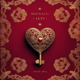 The cover features a stunning velvet red background, evoking a sense of luxury, passion, and mystery