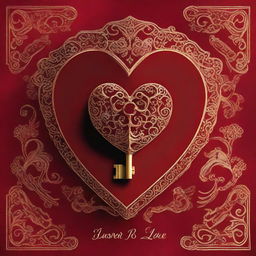 The cover features a stunning velvet red background, evoking a sense of luxury, passion, and mystery