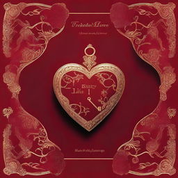 The cover features a stunning velvet red background, evoking a sense of luxury, passion, and mystery