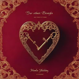 The cover features a stunning velvet red background, evoking a sense of luxury, passion, and mystery