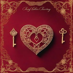 The cover features a stunning velvet red background, evoking a sense of luxury, passion, and mystery