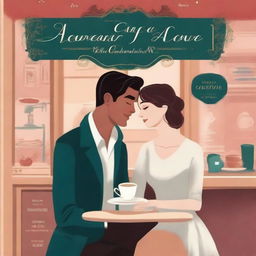 A book cover for a story about a couple who meet in a café