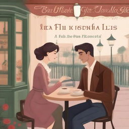 A book cover for a story about a couple who meet in a café