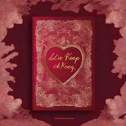 Design a book cover for the title 'A Lie To Keep' by Pink Fever