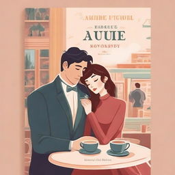 A book cover for a story about a couple who meet in a café