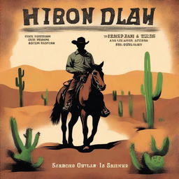 A western style book cover with the title 'Outlaw Trails'