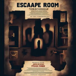 A movie poster for an escape room thriller