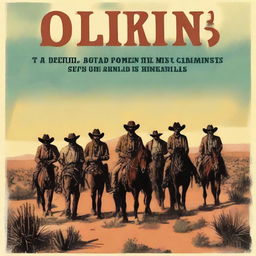 A western book cover featuring a gang of outlaws