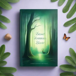 A beautiful and captivating book cover featuring an enchanting forest scene with a mystical glow