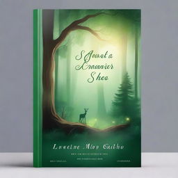 A beautiful and captivating book cover featuring an enchanting forest scene with a mystical glow