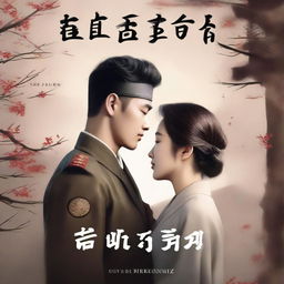 A romantic book cover featuring a passionate Korean military officer and a Korean woman prisoner