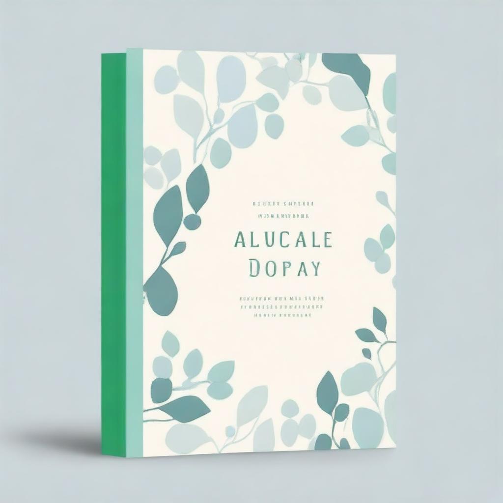 A neutral background with cool colors designed for a romantic book cover