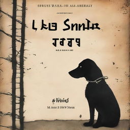 A poignant book cover depicting a dog during the Holocaust, with the title 'הכלב היהודי'