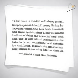 Create an image of a pen left on a piece of paper with the following text written on it: 'You know when you keep saying you'll write something but keep postponing it, and then you're afraid you won't be able to capture the intensity of the feelings you had back then on paper? Well, that's how I feel now, but I'll try