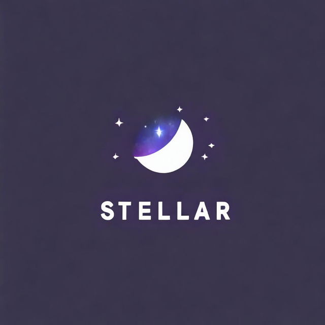 A logo design for a clothing brand named 'Stellar Style' with a space theme